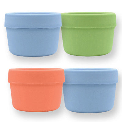 Green Sprouts Snack Cups - Stage 2 and Up - Boys Assorted Colors - 4 Pack