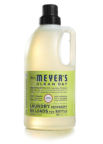 Mrs. Meyers Clean Day Laundry Detergent 64 Loads, Lemon Verbena, 64 oz
