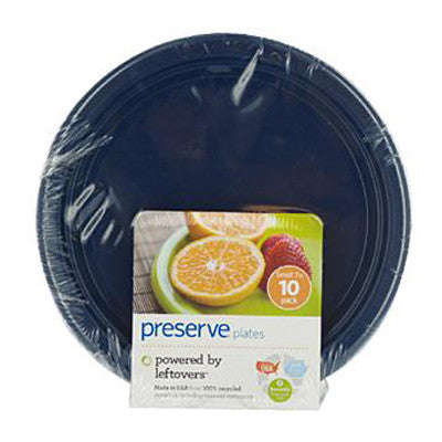 Preserve Small Reusable Plates - Midnight Blue - Case of 12 - 10 Pack - 7 in
