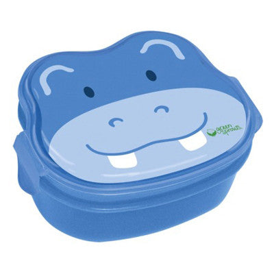 Green Sprouts Safari Bento Box - Blue Hippo