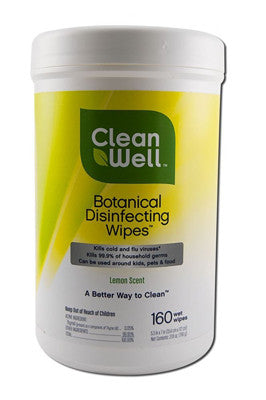 CleanWell Disinfecting Wipes - 180 count
