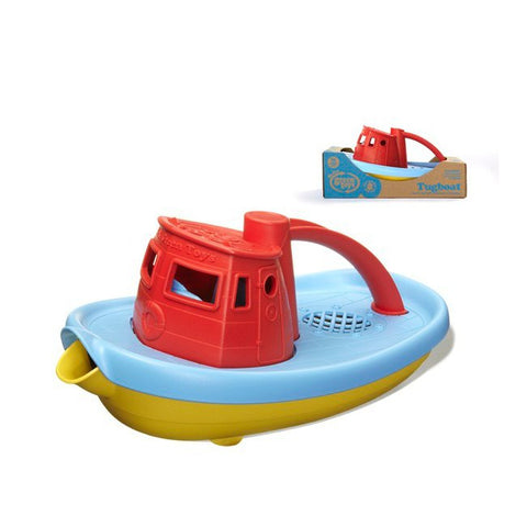 Green Toys Tugboat with Red top