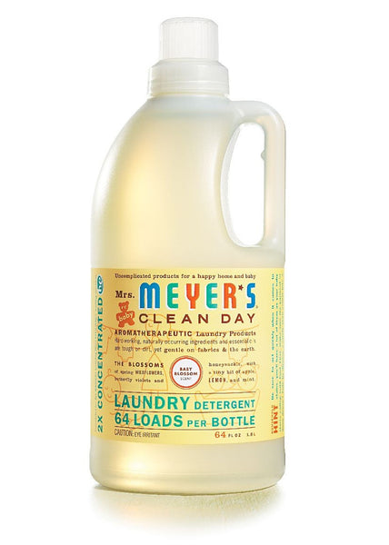 Mrs. Meyers Clean Day Baby Blossom Laundry Detergent 64 Loads, 64 oz