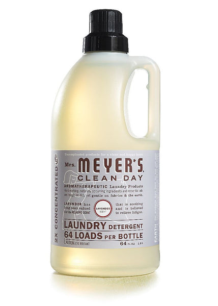 Mrs. Meyers Clean Day Laundry Detergent 64 Loads, Lavender.