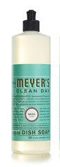 Mrs. Meyers Clean Day Liquid Dishwashing Soap, Basil, 16 oz.