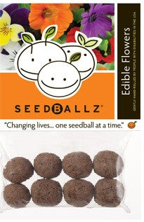 SeedBallz, Edible Flowers, 8 balls per pack.