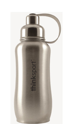 thinksport Stainless Steel Insulated Bottle, 25 oz, Color: Silver