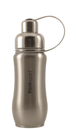 thinksport Stainless Steel Insulated Bottle, 12 oz, Color: Silver