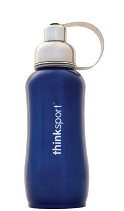thinksport Stainless Steel Insulated Bottle, 25 oz, Color: Blue