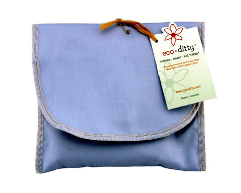Wich Ditty organic sandwich bag, Powder Blue (Solid).