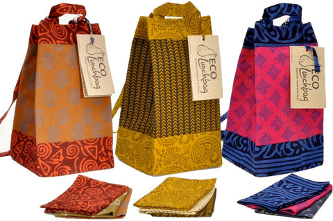 Eco Lunch Bag with 3 napkins