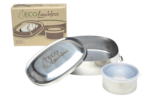 Eco Lunch Box, Oval 2 pc set,  3 3/4 cups.